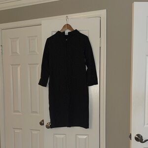 Elegant Navy Pattern Dress